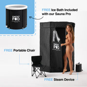 SweatPod® Fire & Ice Recovery Bundle (Sauna + Ice Bath)